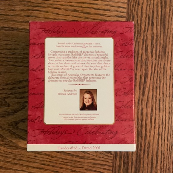 Celebration Barbie Keepsake Ornament Special 2001 Collectors Series - Picture 5 of 6